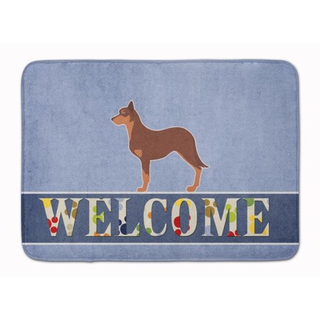 Carolines Treasures Australian Kelpie Dog Welcome Machine Washable Memory Foam Mat BB5533RUG